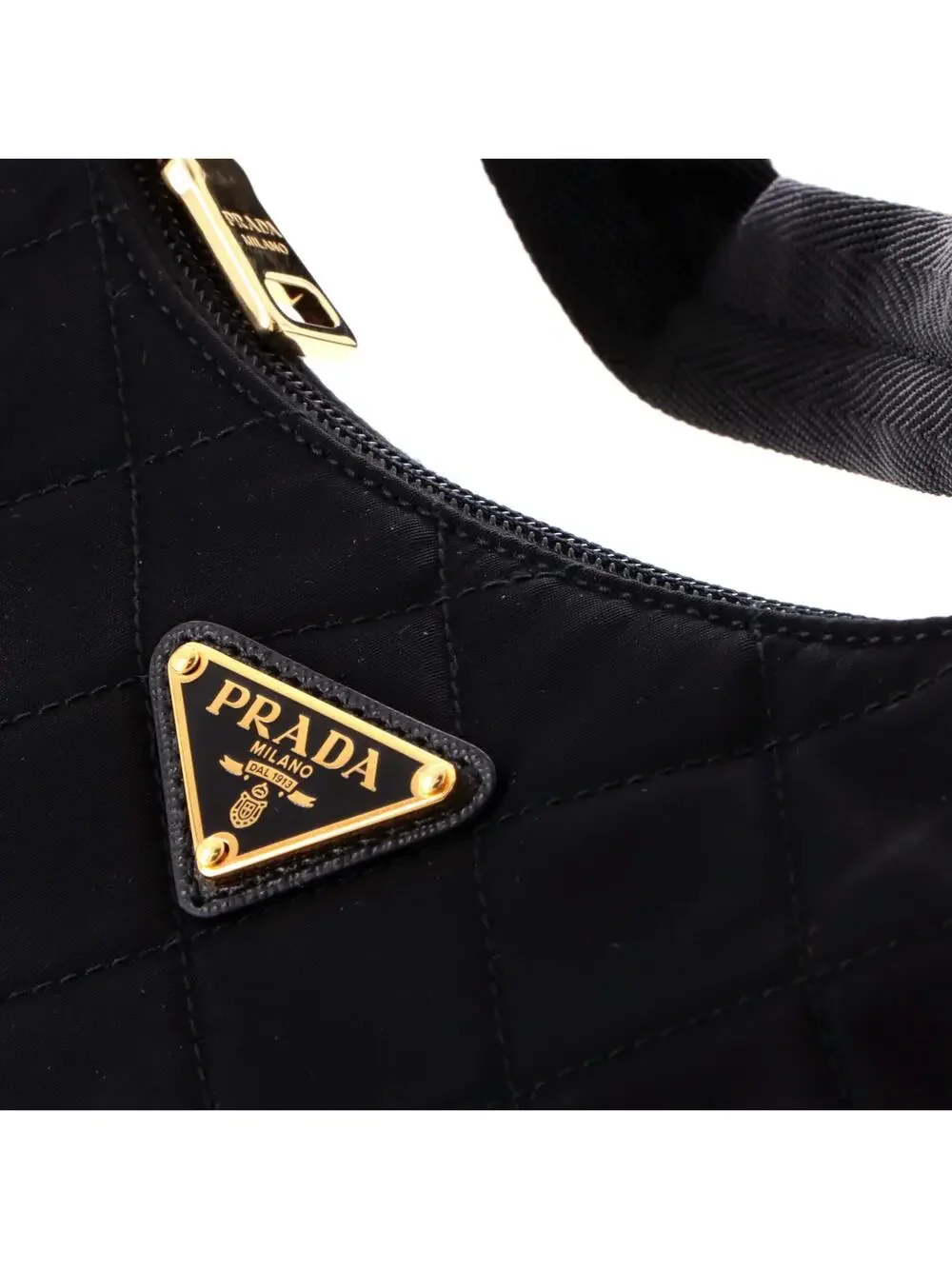 Prada Hobo Quilted Tessuto Small #223999P15B